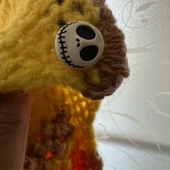 Candy Corn homemade kids costume. Knit with a hood open sides. Comfortable. Warm - Picture 9 of 9